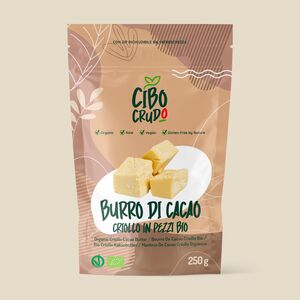 Burro Di Cacao In Pezzi Crudo Bio, 250 gr